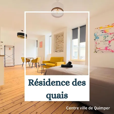 Des Quais - Centre - Wifi - Netflix Apart Otel Quimper